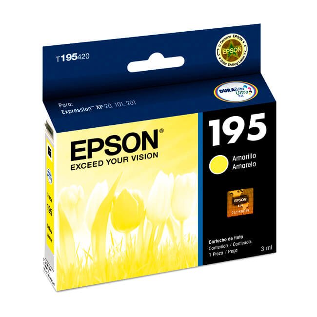 Tinta Epson T195420 (195) Yellow 210 Pag Tinta Epson T195420 (195) Yellow 210 Pag
