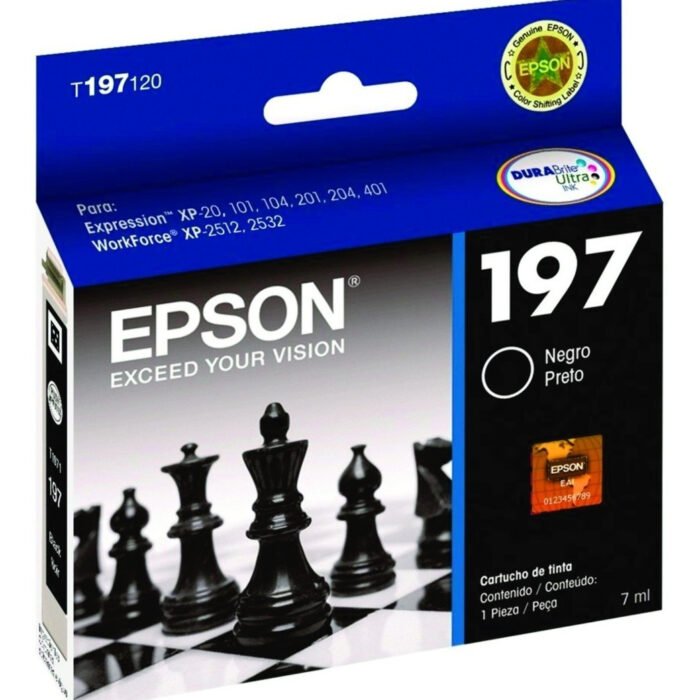 Tinta Epson T197120 (197) Negro 300 Pag