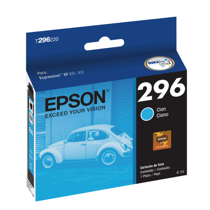 Tinta Epson T296220 (296) Cyan 250 Pag Tinta Epson T296220 (296) Cyan 250 Pag