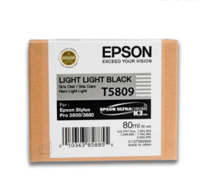 Tinta Epson T580900 Light Light Black (80ML)  720 Pag