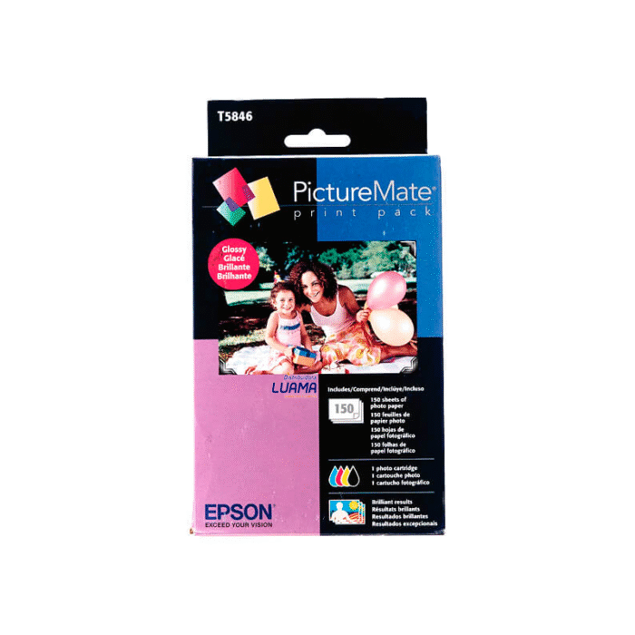 Tinta Epson T5846 PictureMate PM260 + 150 Hojas