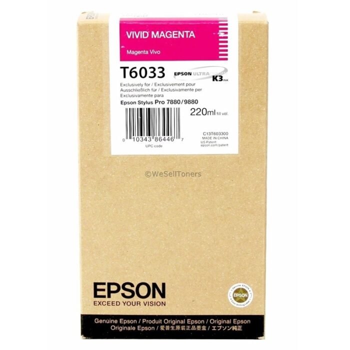 Tinta Epson T603300 Vivid Magenta (220ML)