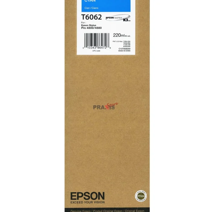 Tinta Epson T606200 Cyan (220ML)