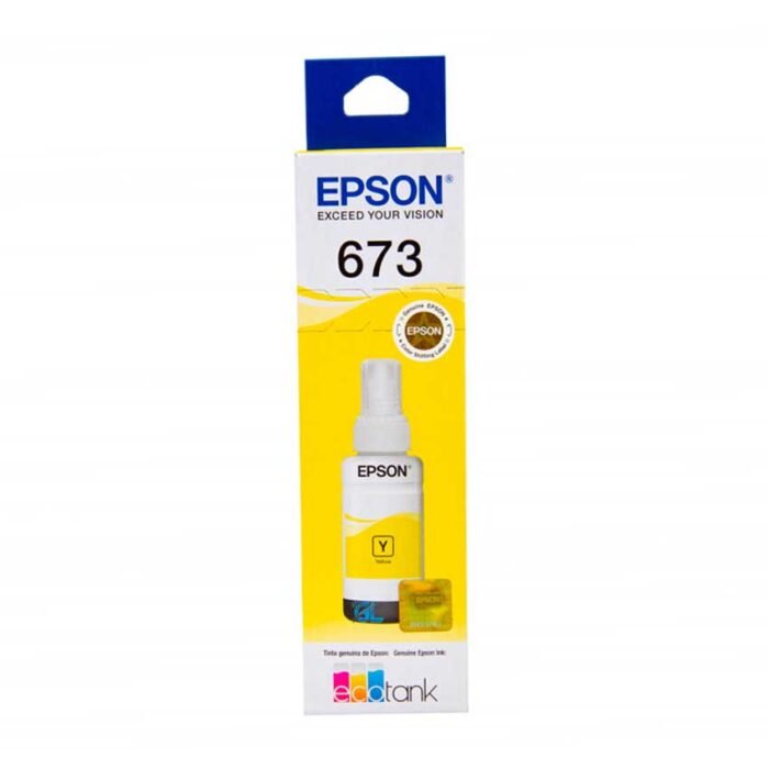 Botella de Tinta Epson T673 (T673420) Yellow 70ml Botella de Tinta Epson T673 (T673420) Yellow 70ml