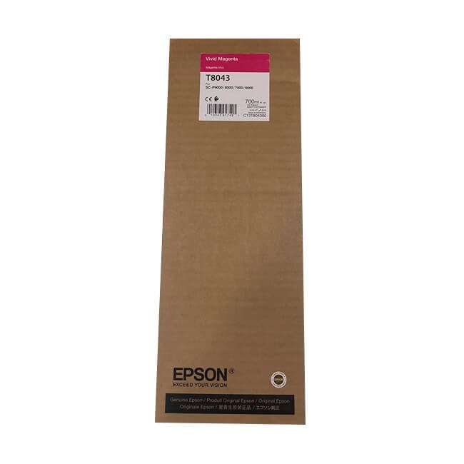 Tinta Epson T804300 Vivid Magenta (700ML) Tinta Epson T804300 Vivid Magenta (700ML)