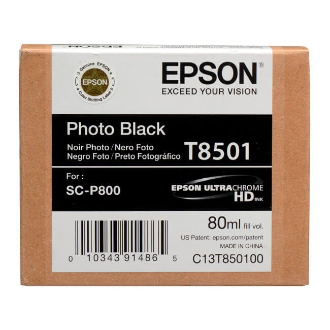 Tinta Epson T850100 Photo Black 80ML SC-P800 Tinta Epson T850100 Photo Black 80ML SC-P800