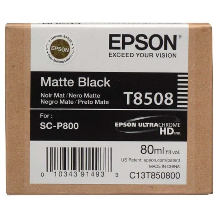 Tinta Epson T850800 Matte Black 80ML SC-P800