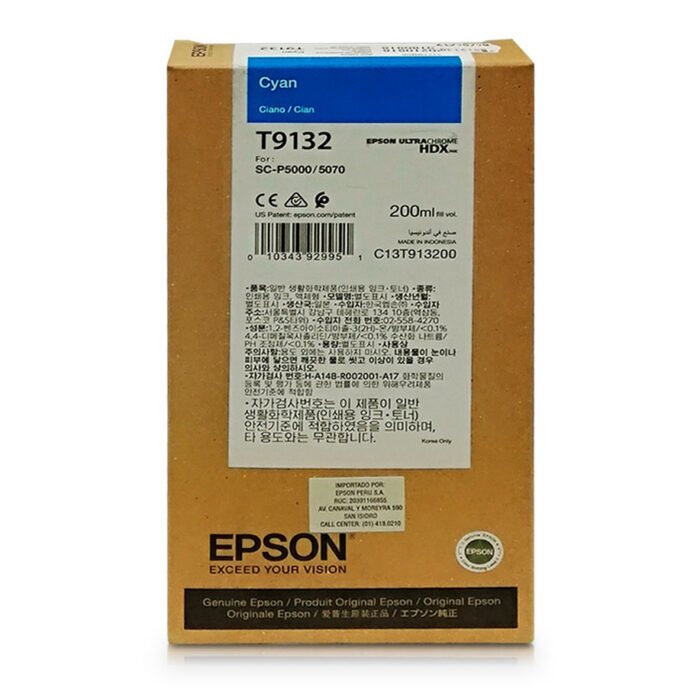 Tinta Epson T913200 Cyan (200ML)
