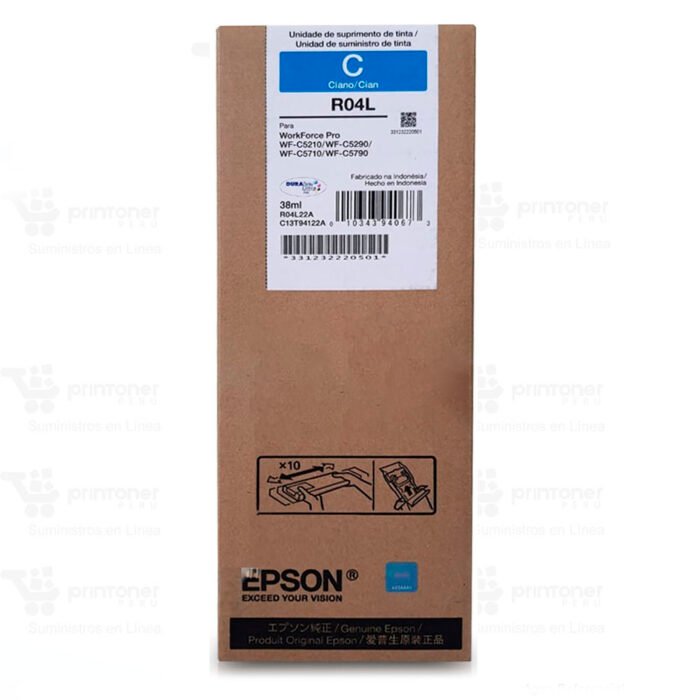Tinta Epson T941220 Cyan (64ML) WF-C5290 Tinta Epson T941220 Cyan (64ML) WF-C5290