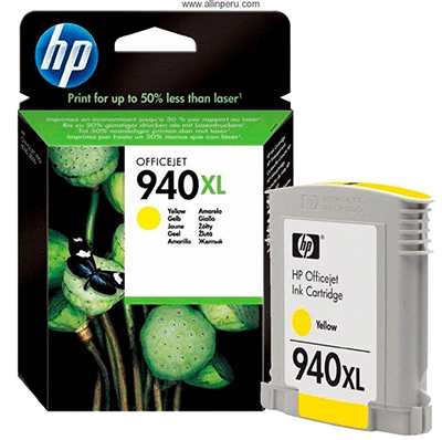 Tinta HP C4909AL (940XL) Yellow 1,400 Pag. OfficeJet Pro 8500 Tinta HP C4909AL (940XL) Yellow 1,400 Pag. OfficeJet Pro 8500