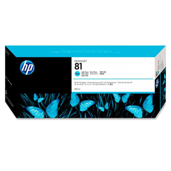 Tinta HP C4934A (81) Light Cyan 680ML DesignJet 5500 Tinta HP C4934A (81) Light Cyan 680ML DesignJet 5500