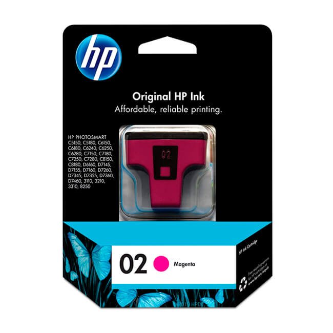 Tinta HP C8772WL (02) Magenta 400 Pag PhotoSmart C5150 Tinta HP C8772WL (02) Magenta 400 Pag PhotoSmart C5150