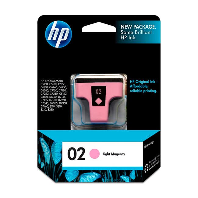 Tinta HP C8775WL (02) Light Magenta 400 Pag PhotoSmart C5150 Tinta HP C8775WL (02) Light Magenta 400 Pag PhotoSmart C5150