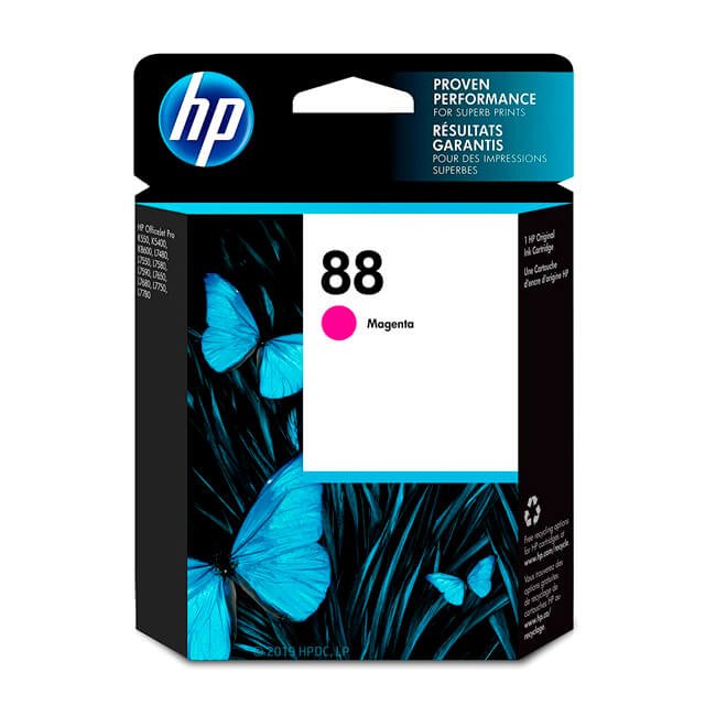 Tinta HP C9387AL (88) Magenta 860 Pag. Officejet Pro K5400 Tinta HP C9387AL (88) Magenta 860 Pag. Officejet Pro K5400