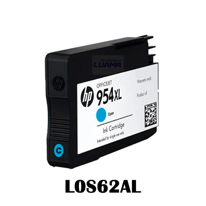 Tinta Hp 954XL Cyan L0S62AL 2,000 Paginas-1 Tinta Hp 954XL Cyan L0S62AL 2,000 Paginas-1