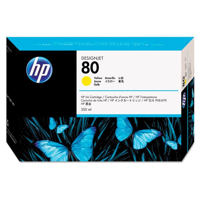 Tinta Hp C4848A (80) Yellow 350ML DesignJet 1050 Tinta Hp C4848A (80) Yellow 350ML DesignJet 1050