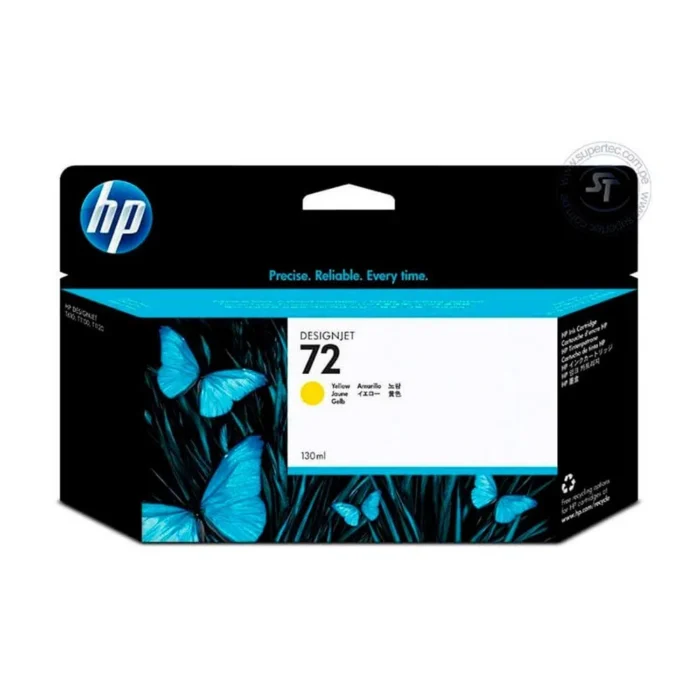 Tinta Hp C9373A (72) Yellow 130ML DesignJet T610