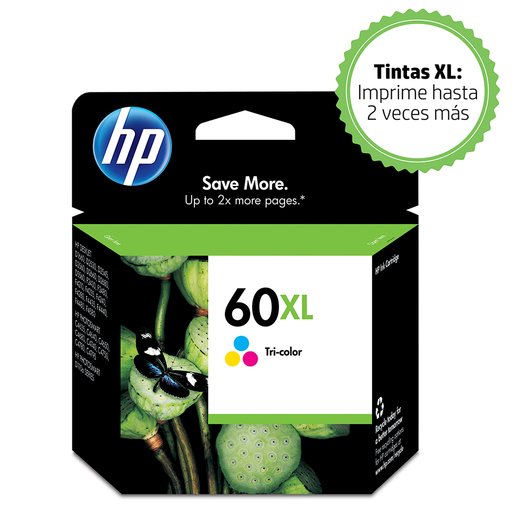 Tinta Hp CC644WL (60XL) Tricolor 440Pag. Tinta Hp CC644WL (60XL) Tricolor 440Pag.