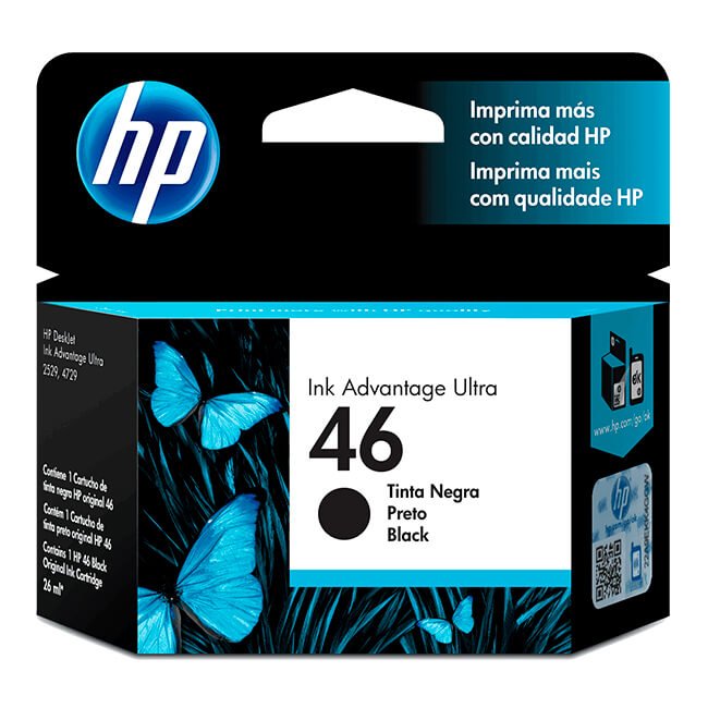 Tinta Hp CZ637AL (46) Negro 1,500 Pag. Tinta Hp CZ637AL (46) Negro 1,500 Pag.