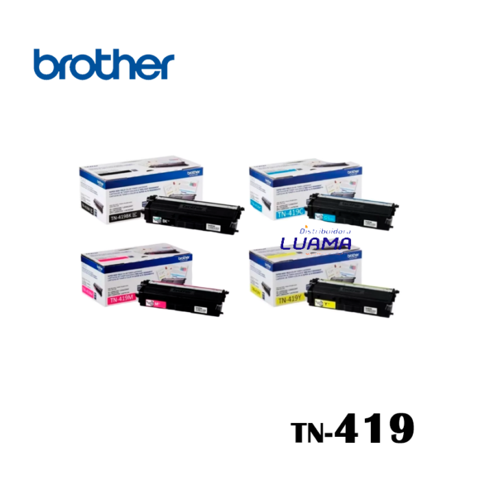 Toner Brother TN-419Bk black cyan magenta yellow