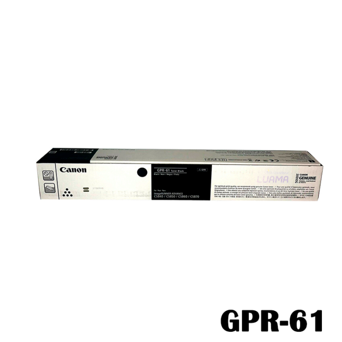 Toner Canon GPR-61 Negro 60,000pag. Toner Canon GPR-61 Negro 60,000pag.