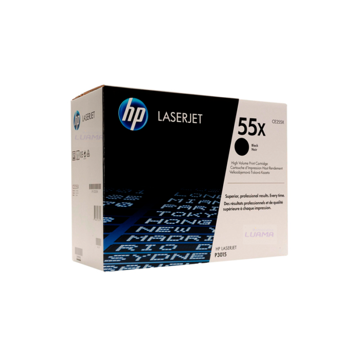 Toner HP CE255X (55X) L.J. CP3015 Negro 12.500 Paginas Toner HP CE255X (55X) L.J. CP3015 Negro 12.500 Paginas