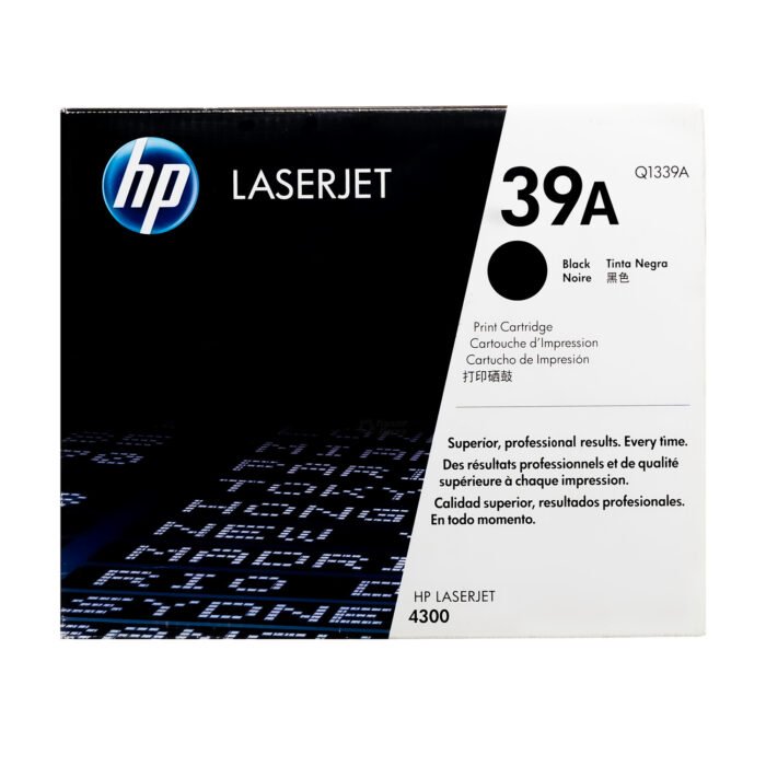 Tóner Hp 39A (Q1339A) Negro 18,000 Pag LaserJet Pro 4300