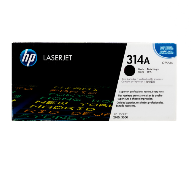 Tóner Hp 314A (Q7560A) Negro 6,500 Pag LaserJet 2700 Tóner Hp 314A (Q7560A) Negro 6,500 Pag LaserJet 2700