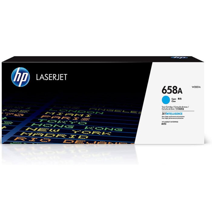 Tóner Hp 658A (W2001A) Cyan 6,000 Pag Color LaserJet Enterprise M751 Tóner Hp 658A (W2001A) Cyan 6,000 Pag Color LaserJet Enterprise M751