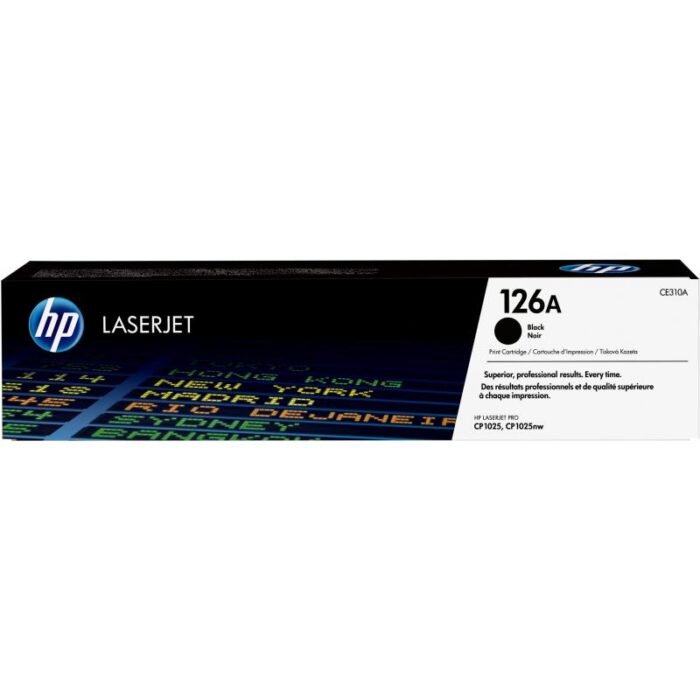 Tóner Hp 126A (CE310A) Negro 1,200 Pag LaserJet CP1025NW Tóner Hp 126A (CE310A) Negro 1,200 Pag LaserJet CP1025NW