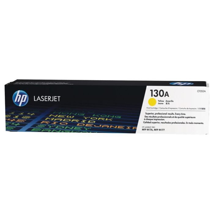 Toner Hp 130A (CF352A) Yellow 1,000 Pag HP Color Laserjet Pro MFP M176fw