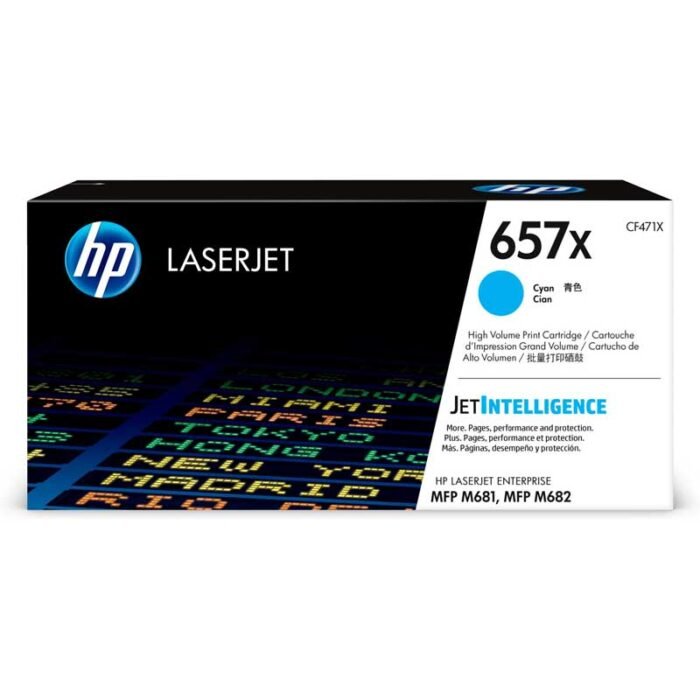 Toner Hp 657X (CF471X) Cyan 23,000 Pag LaserJet Pro M681z Toner Hp 657X (CF471X) Cyan 23,000 Pag LaserJet Pro M681z