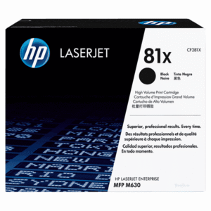 Toner Hp 81X (CF281X) Negro 25,000 Pag LaserJet enterprise mfp M604dn