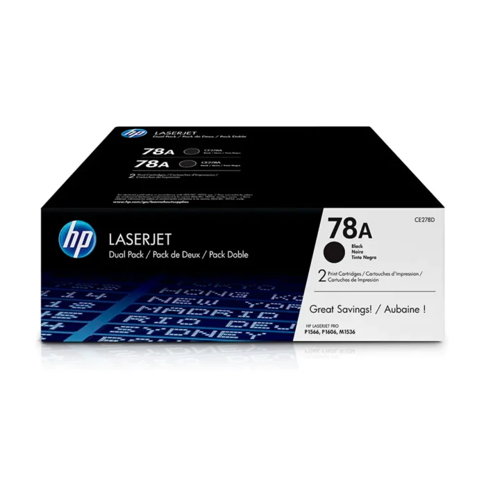 Toner Hp CE278AD (78AD) Negro 2,100 Pag. LaserJet P1566