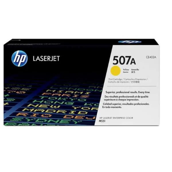 Toner Hp 507A (CE402A) Yellow 6,000 Pag LaserJet Pro M551dn Toner Hp 507A (CE402A) Yellow 6,000 Pag LaserJet Pro M551dn