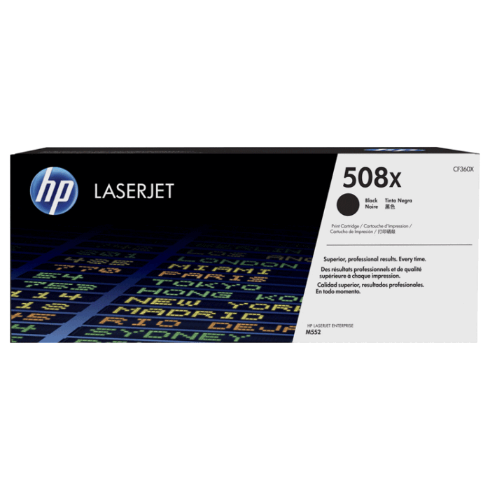 Toner Hp 508X (CF360X) Negro 12,500 Pag LaserJet Pro M577dn