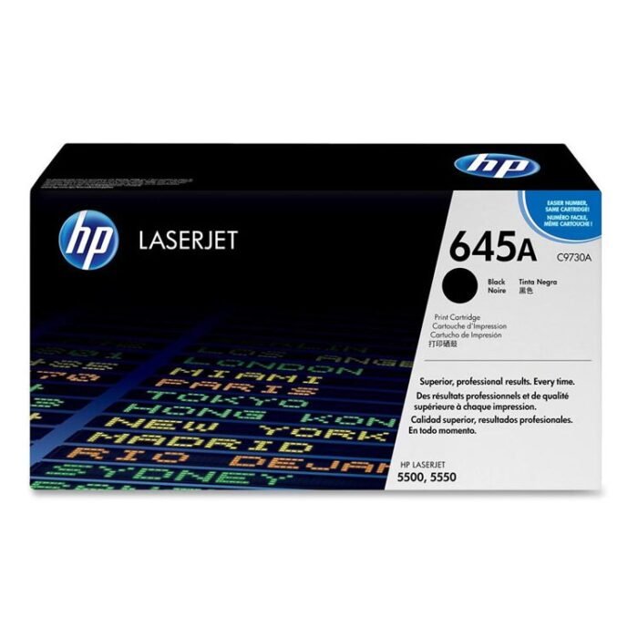 Toner Hp 645A (C9730A) Negro 13,000 Pag LaserJet 5500dn