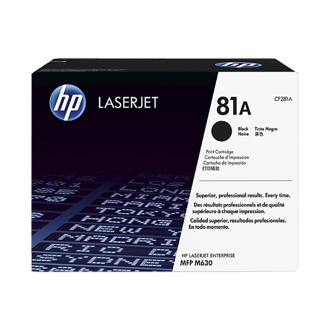 Toner Hp 81A (CF281A) Negro 10,500 Pag LaserJet enterprise mfp M604dn Toner Hp 81A (CF281A) Negro 10,500 Pag LaserJet enterprise mfp M604dn