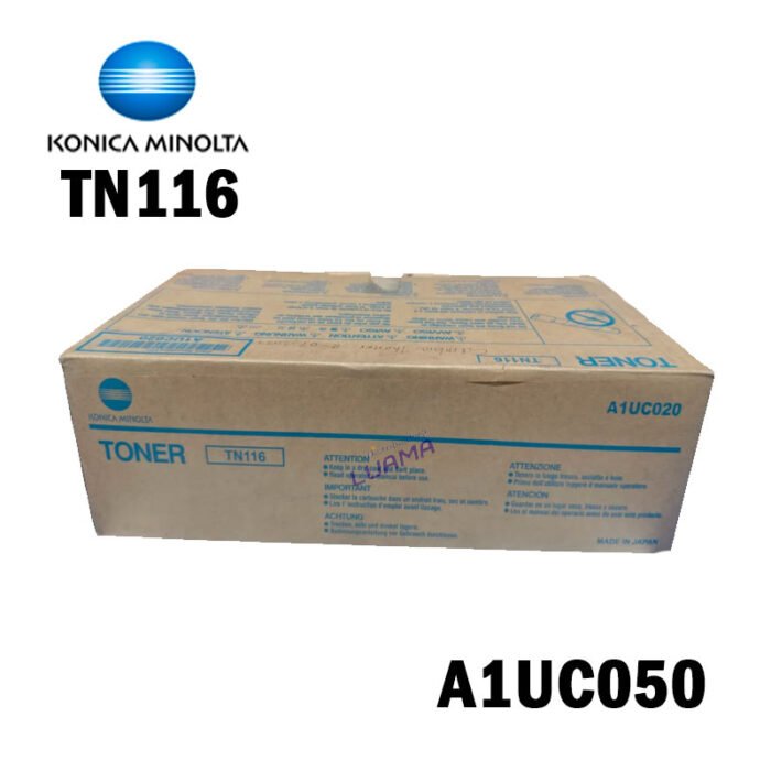 Toner Konica Minolta TN116 Bizhub 164/ 165/ 184/ 185 Negro 11,000 páginas