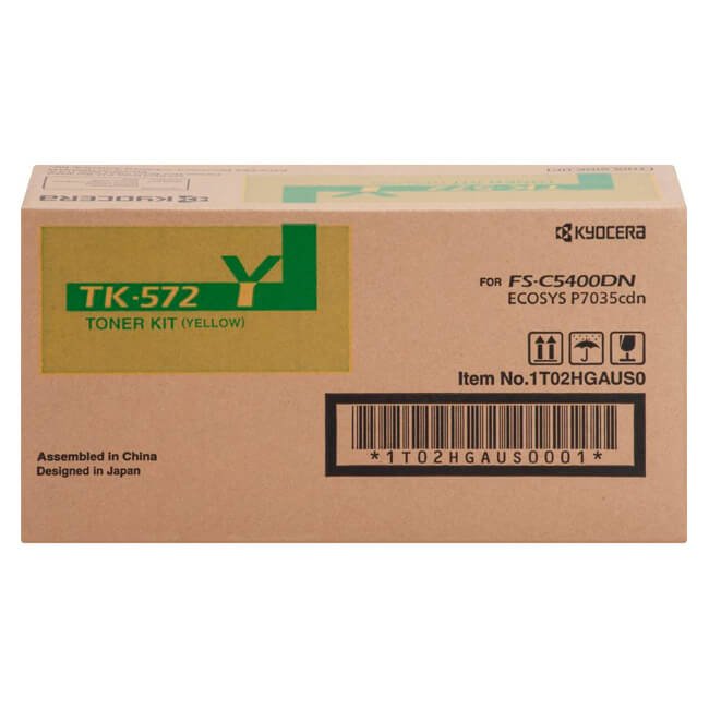 Tóner Kyocera TK-572Y Yellow 12,000pag Tóner Kyocera TK-572Y Yellow 12,000pag