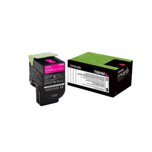 Tóner Lexmark 70C8HM0 Magenta 3,000pag Tóner Lexmark 70C8HM0 Magenta 3,000pag