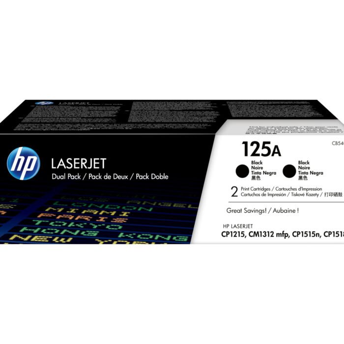 Toner Hp 125A (CB540AD) Negro 4,400 Pag (Dual Pack) Toner Hp 125A (CB540AD) Negro 4,400 Pag (Dual Pack)