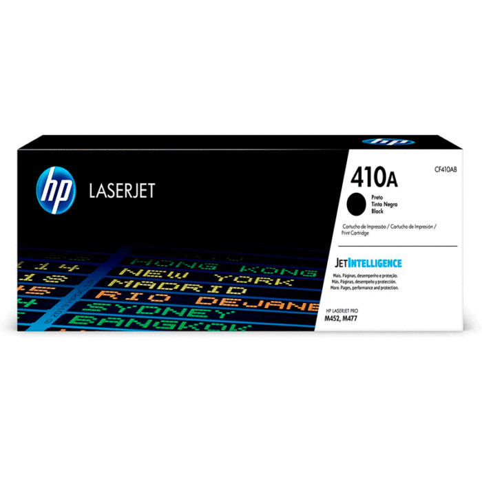Toner hp 410A (CF410A) Negro 2,300 Pag Color LaserJet Pro M452nw