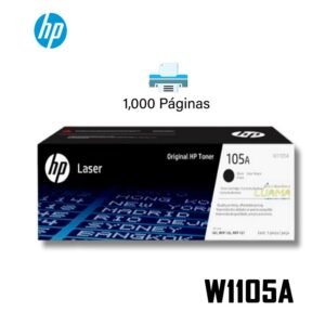 Tóner Hp 105A (W1105A) Negro 1000 Pag Laser 107w 135a 137fnw