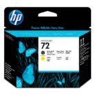 Cabezal HP 72 (C9384A) Matte Black & Yellow  230 paginas