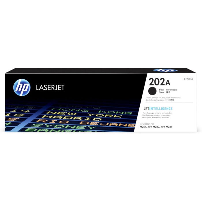 Toner hp LJ 202A (CF500A) Negro 1,400 Pag Color LaserJet Pro MFP M281fdw
