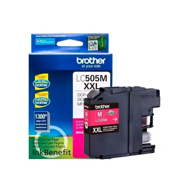 Tinta Brother LC-505M Magenta 1,200 paginas Tinta Brother LC-505M Magenta 1,200 paginas