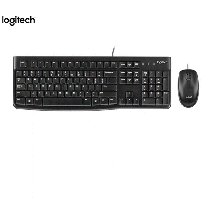 Teclado Logitech + Mouse MK120 USB SP Black (920-004428)