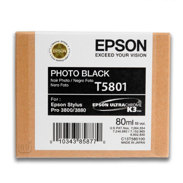Tinta Epson T580100 Negro 80ML 720 Pag Tinta Epson T580100 Negro 80ML 720 Pag
