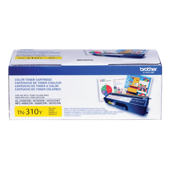 Toner Brother TN-310Y Yellow 1,500 paginas Toner Brother TN-310Y Yellow 1,500 paginas